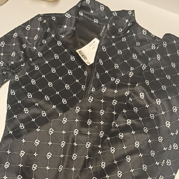 Black and White Patterned Jumpsuit - Picture 2 of 3